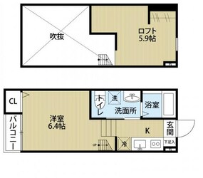 ＦＯＲＥＳＴ　ＲＥＳＩＤＥＮＣＥ　ＩＫＵＴＡの物件間取画像